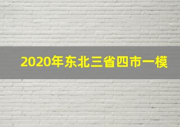 2020年东北三省四市一模