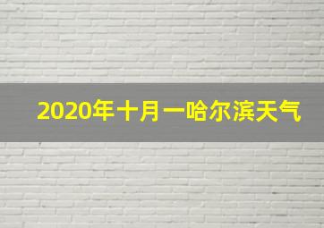 2020年十月一哈尔滨天气