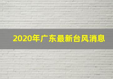 2020年广东最新台风消息