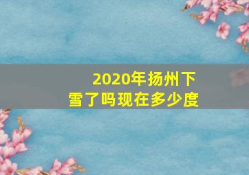 2020年扬州下雪了吗现在多少度