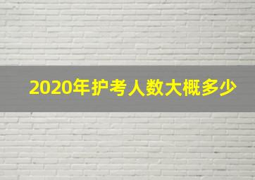 2020年护考人数大概多少