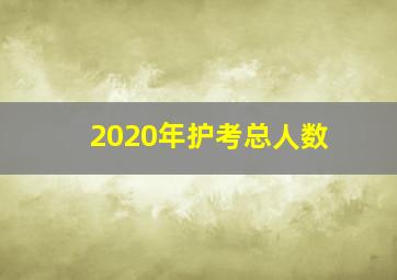 2020年护考总人数