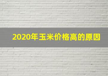 2020年玉米价格高的原因