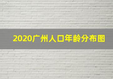 2020广州人口年龄分布图