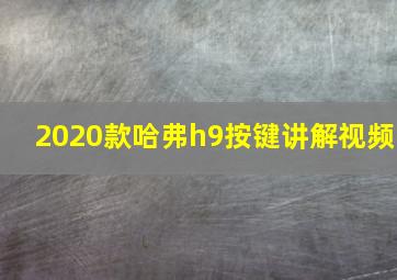 2020款哈弗h9按键讲解视频