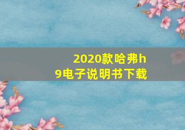 2020款哈弗h9电子说明书下载