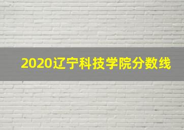 2020辽宁科技学院分数线