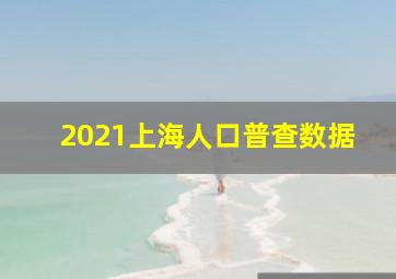 2021上海人口普查数据