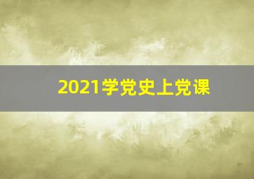 2021学党史上党课