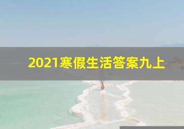 2021寒假生活答案九上