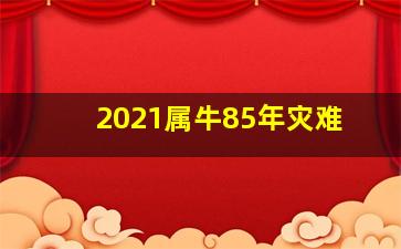 2021属牛85年灾难