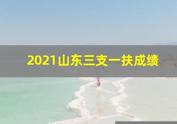 2021山东三支一扶成绩