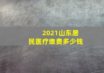 2021山东居民医疗缴费多少钱