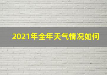 2021年全年天气情况如何