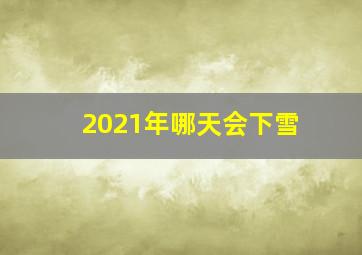 2021年哪天会下雪