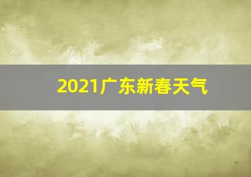 2021广东新春天气