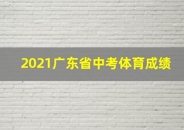 2021广东省中考体育成绩