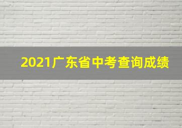 2021广东省中考查询成绩