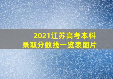 2021江苏高考本科录取分数线一览表图片