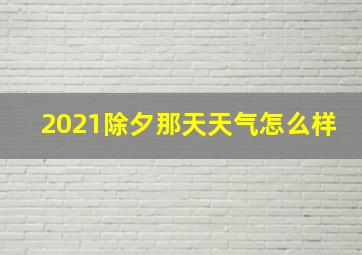 2021除夕那天天气怎么样