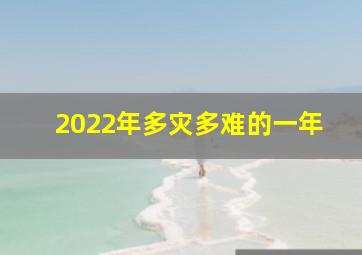 2022年多灾多难的一年