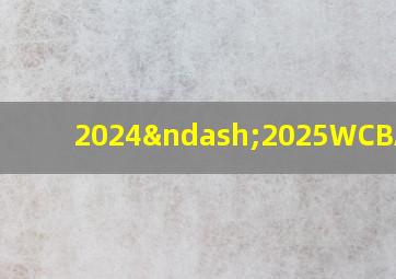 2024–2025WCBA联赛