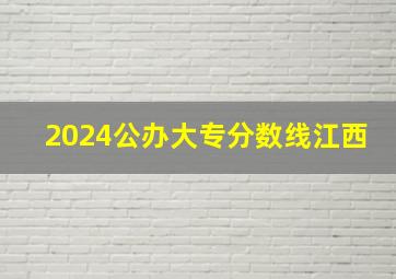 2024公办大专分数线江西