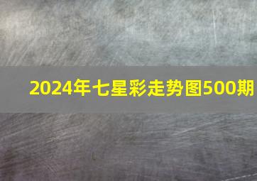 2024年七星彩走势图500期