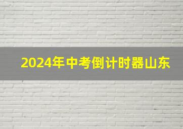 2024年中考倒计时器山东