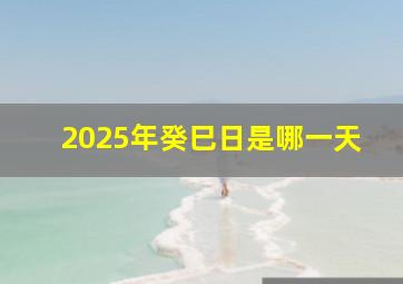 2025年癸巳日是哪一天