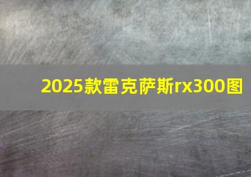 2025款雷克萨斯rx300图