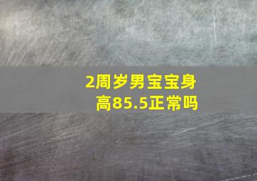 2周岁男宝宝身高85.5正常吗