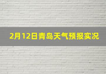 2月12日青岛天气预报实况