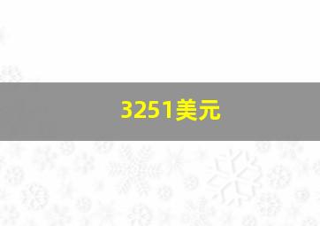 3251美元