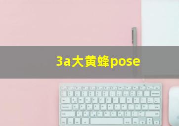 3a大黄蜂pose