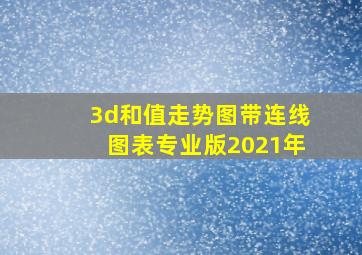 3d和值走势图带连线图表专业版2021年