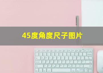 45度角度尺子图片