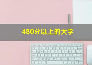 480分以上的大学