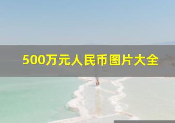 500万元人民币图片大全