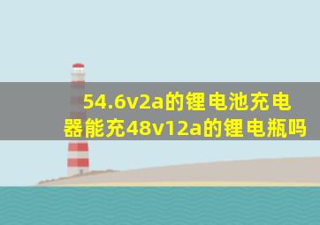 54.6v2a的锂电池充电器能充48v12a的锂电瓶吗