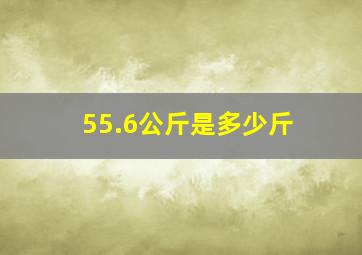 55.6公斤是多少斤