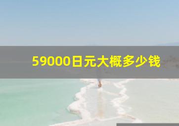 59000日元大概多少钱