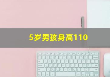 5岁男孩身高110