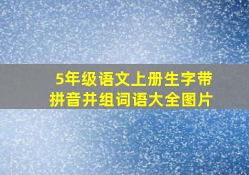 5年级语文上册生字带拼音并组词语大全图片