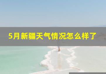 5月新疆天气情况怎么样了