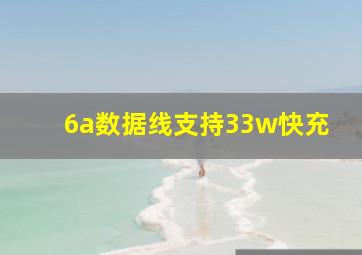 6a数据线支持33w快充