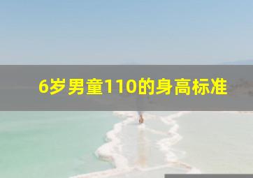 6岁男童110的身高标准