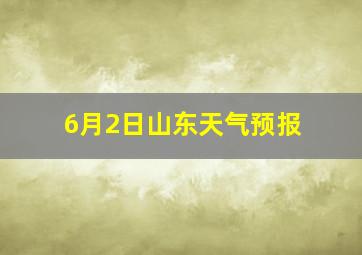 6月2日山东天气预报