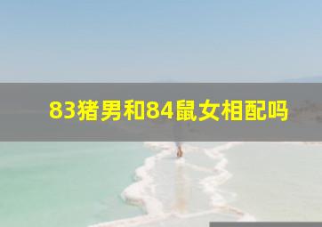 83猪男和84鼠女相配吗