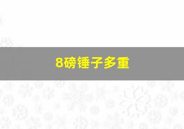 8磅锤子多重